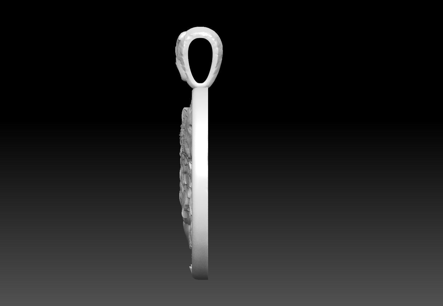 lion pandant zodiak  3D print model_5