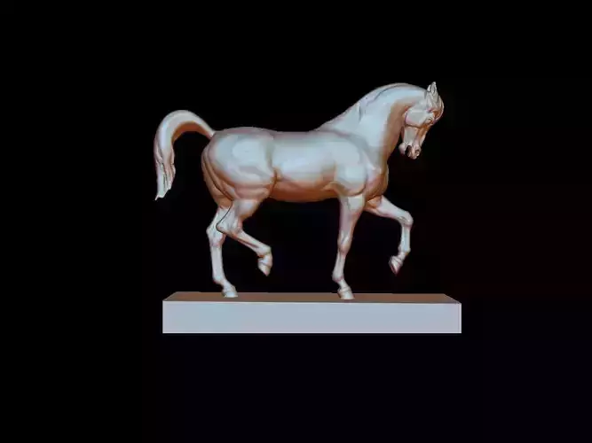 horse statue 3d