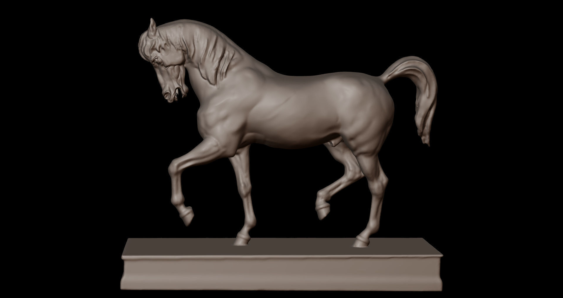 horse statue 3d 3D print model_12