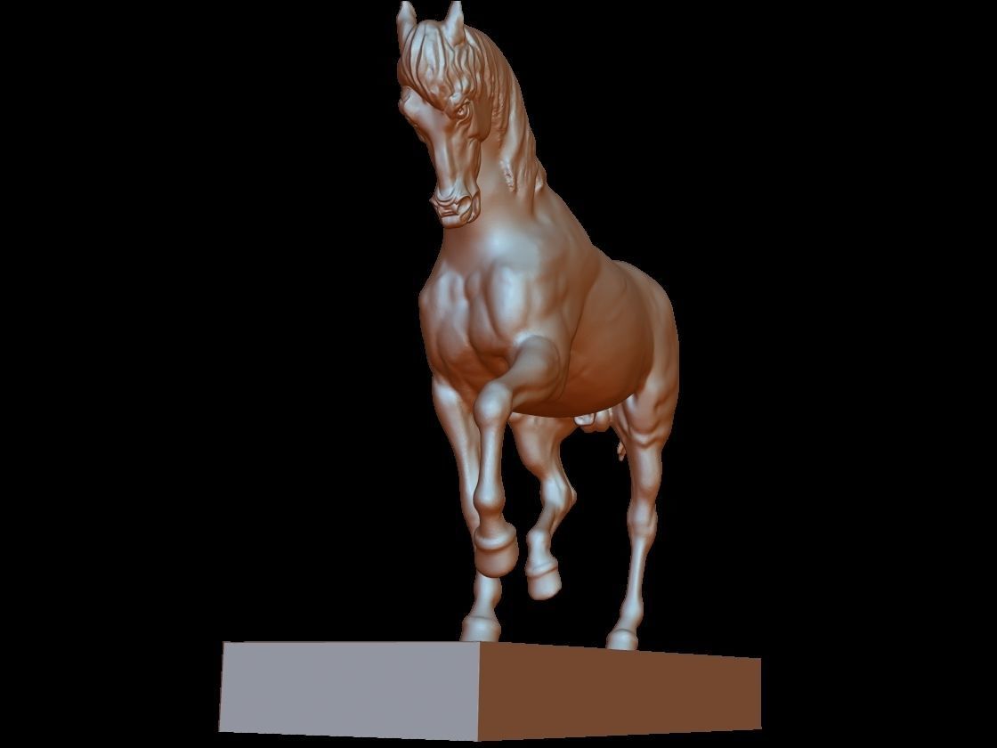 horse statue 3d 3D print model_2
