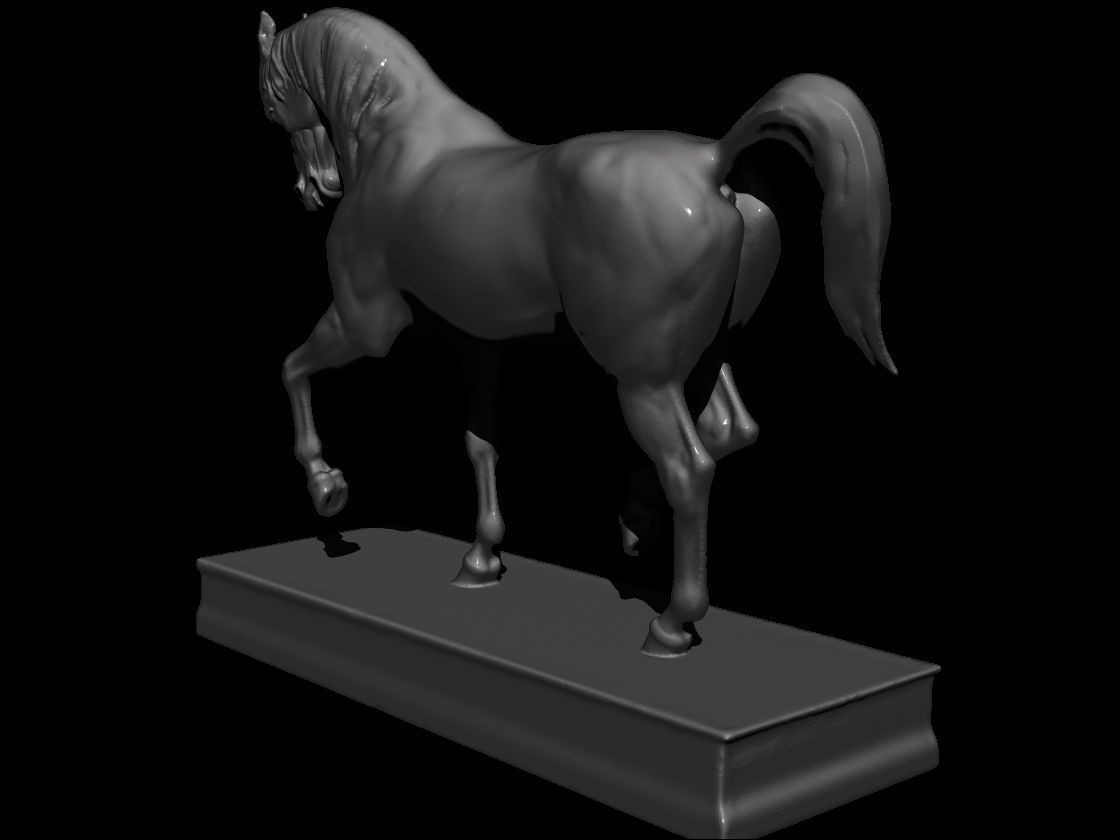 horse statue 3d 3D print model_6