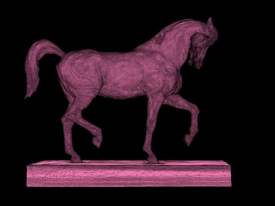 horse statue 3d 3D print model_3