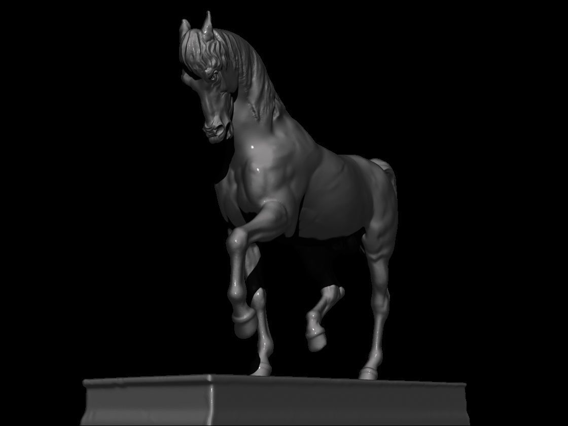 horse statue 3d 3D print model_13