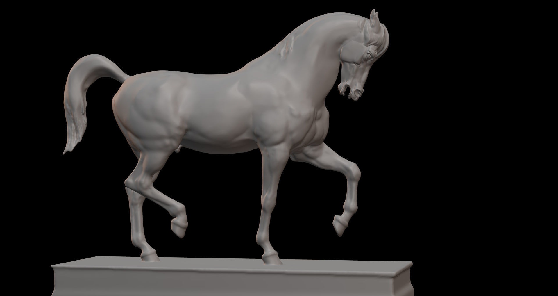 horse statue 3d 3D print model_11