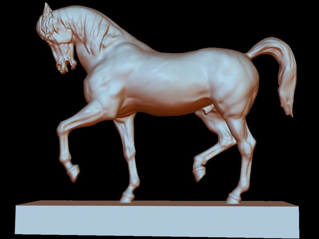horse statue 3d 3D print model_1