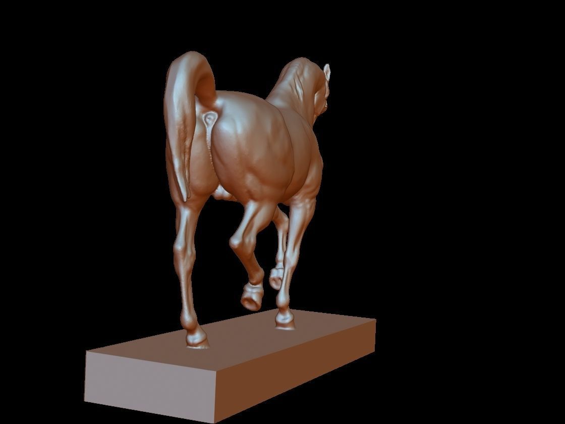 horse statue 3d 3D print model_5