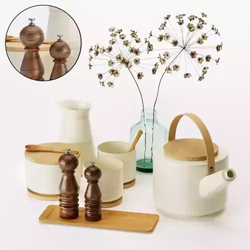 Kitchen Decorative set 043 3D model