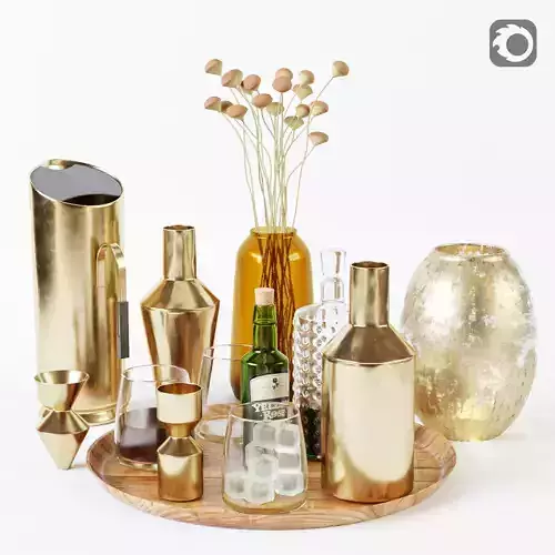 Kitchen Decorative set 046 3D model