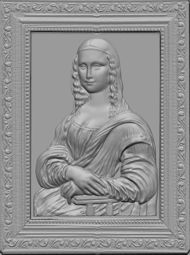 monalisa  gioconda model 3D print model_4