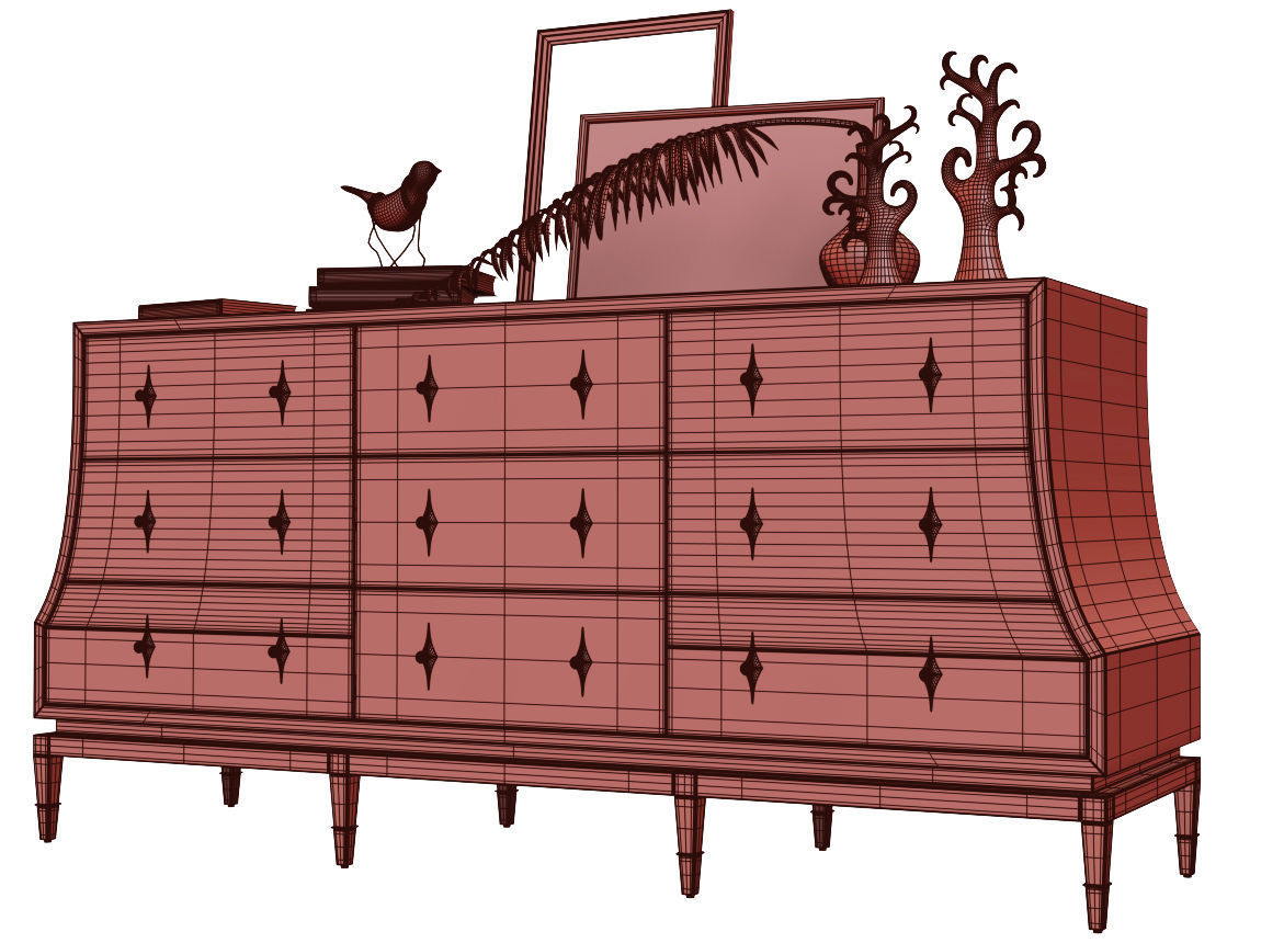 Sideboard Ambella home   3D model_2