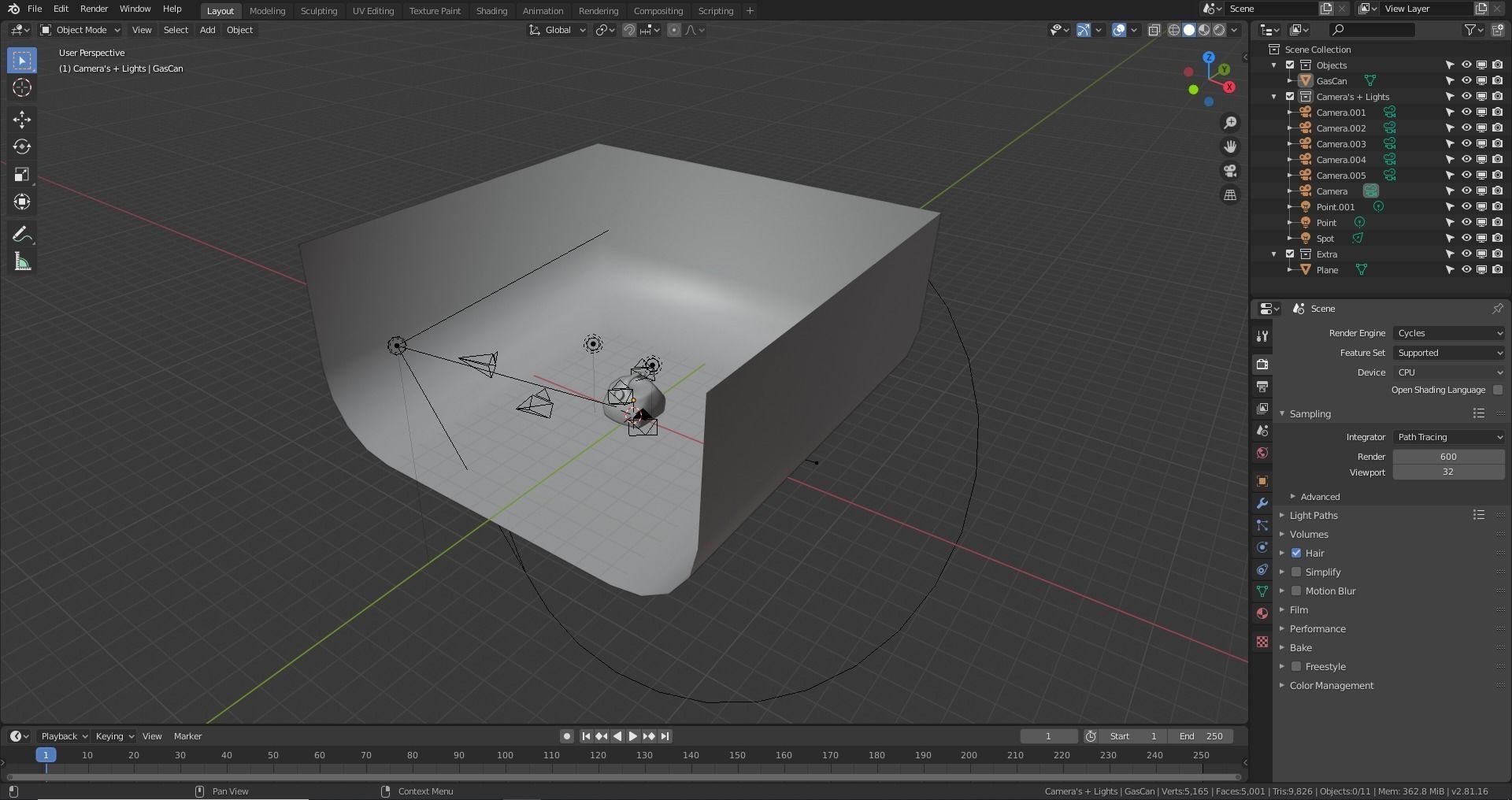 Gas Can Low-poly 3D model_20