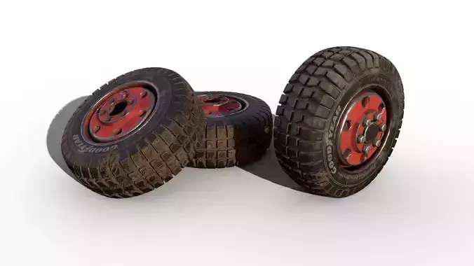 Rubber Tire with Rim