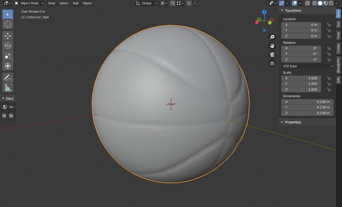 Free Basketball ball Free 3D model_4