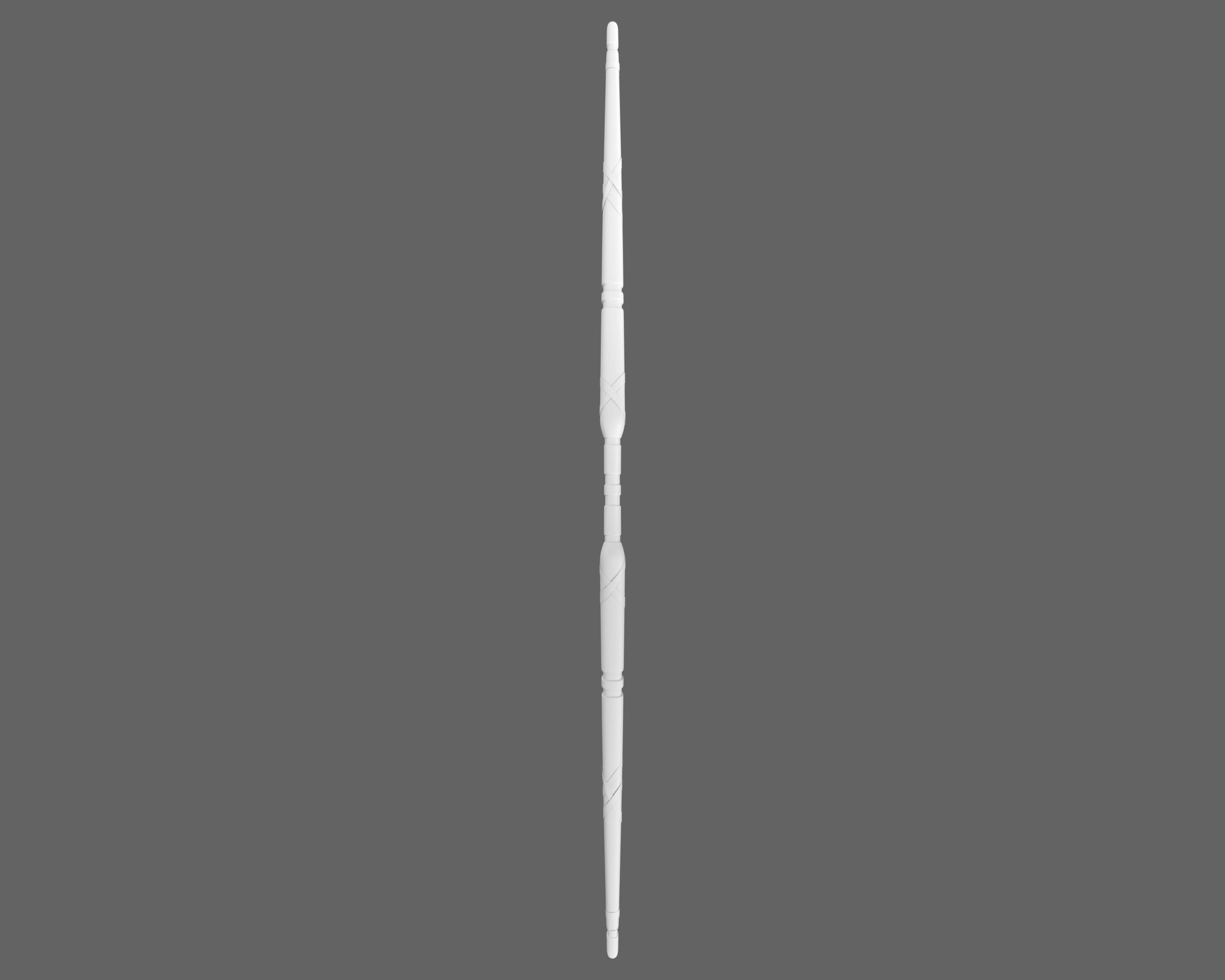 Ancient Egyptian Bow and Arrow Low-poly 3D model_9