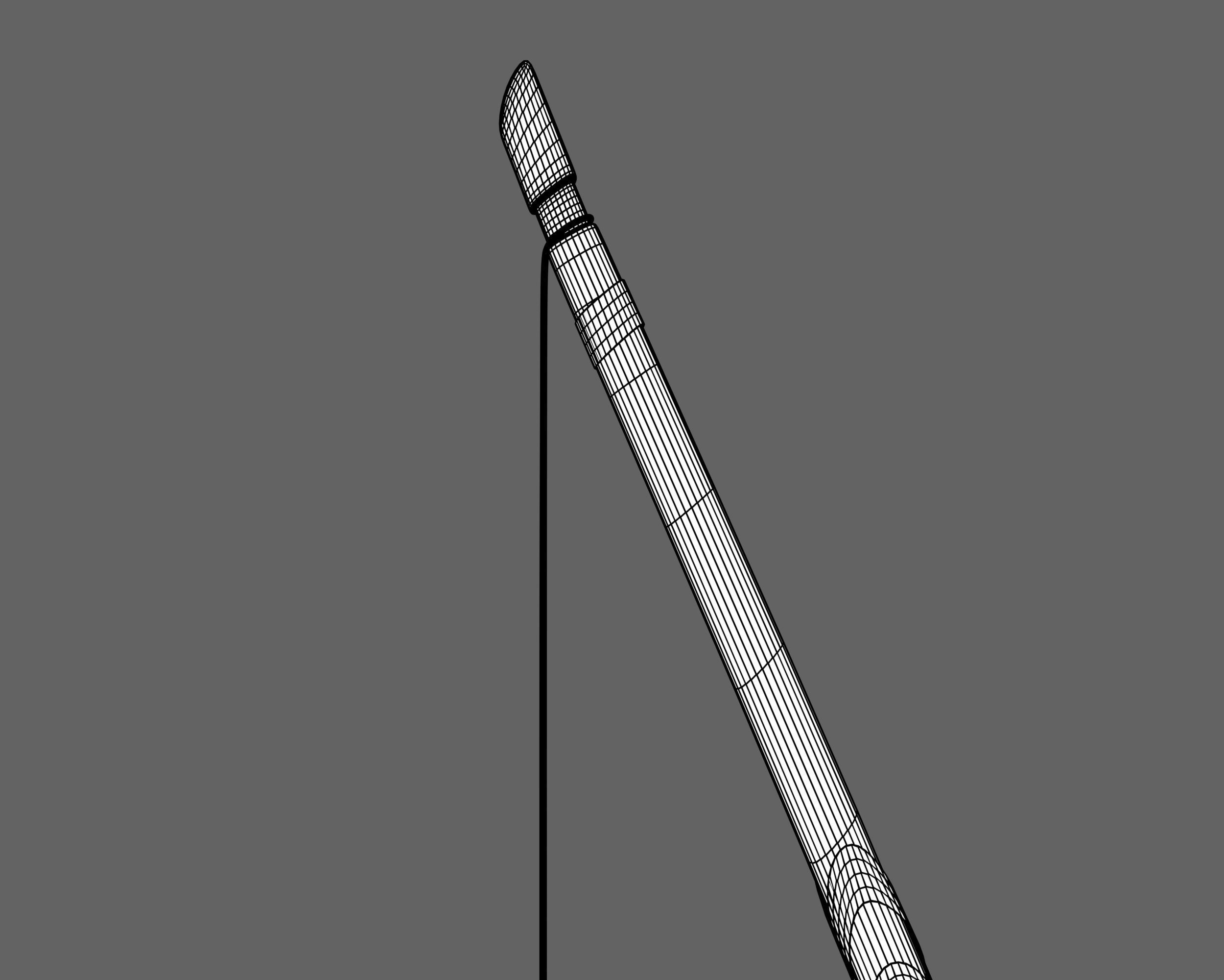 Ancient Egyptian Bow and Arrow Low-poly 3D model_16