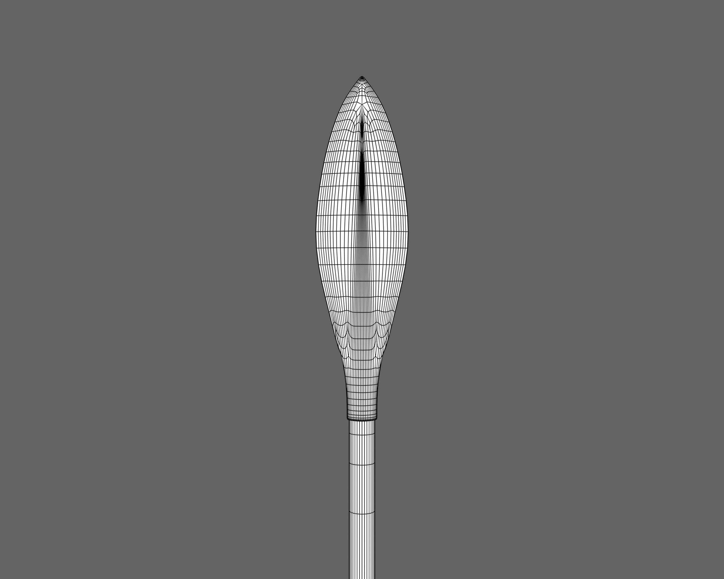 Ancient Egyptian Bow and Arrow Low-poly 3D model_22
