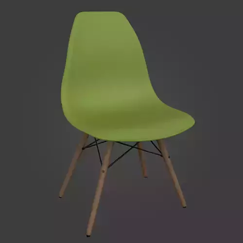 Chair-45 dsw chair plastic with wooden legs