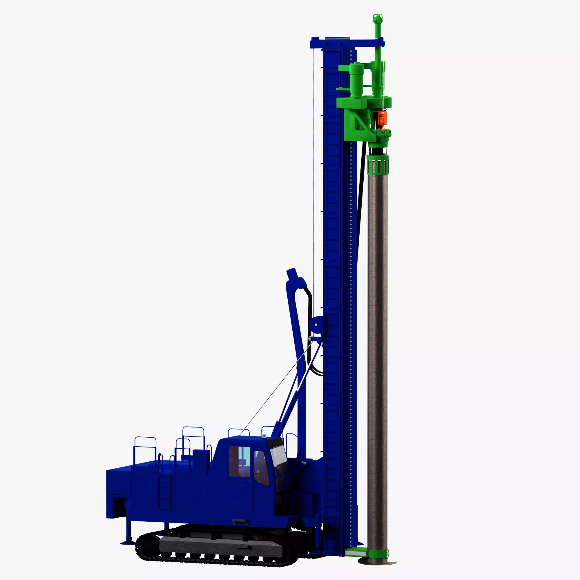 Drilling Rig Low-poly 3D model-Nissha DHJ45 Low-poly 3D model