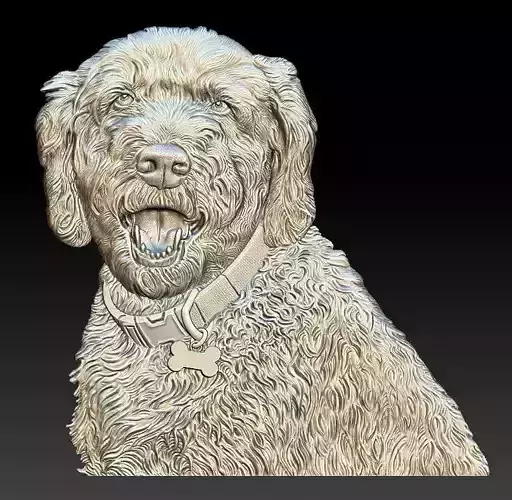 Dog Head - relief - 2018