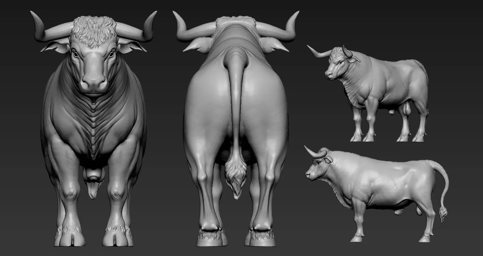 Toros Bravos 3D print model_0