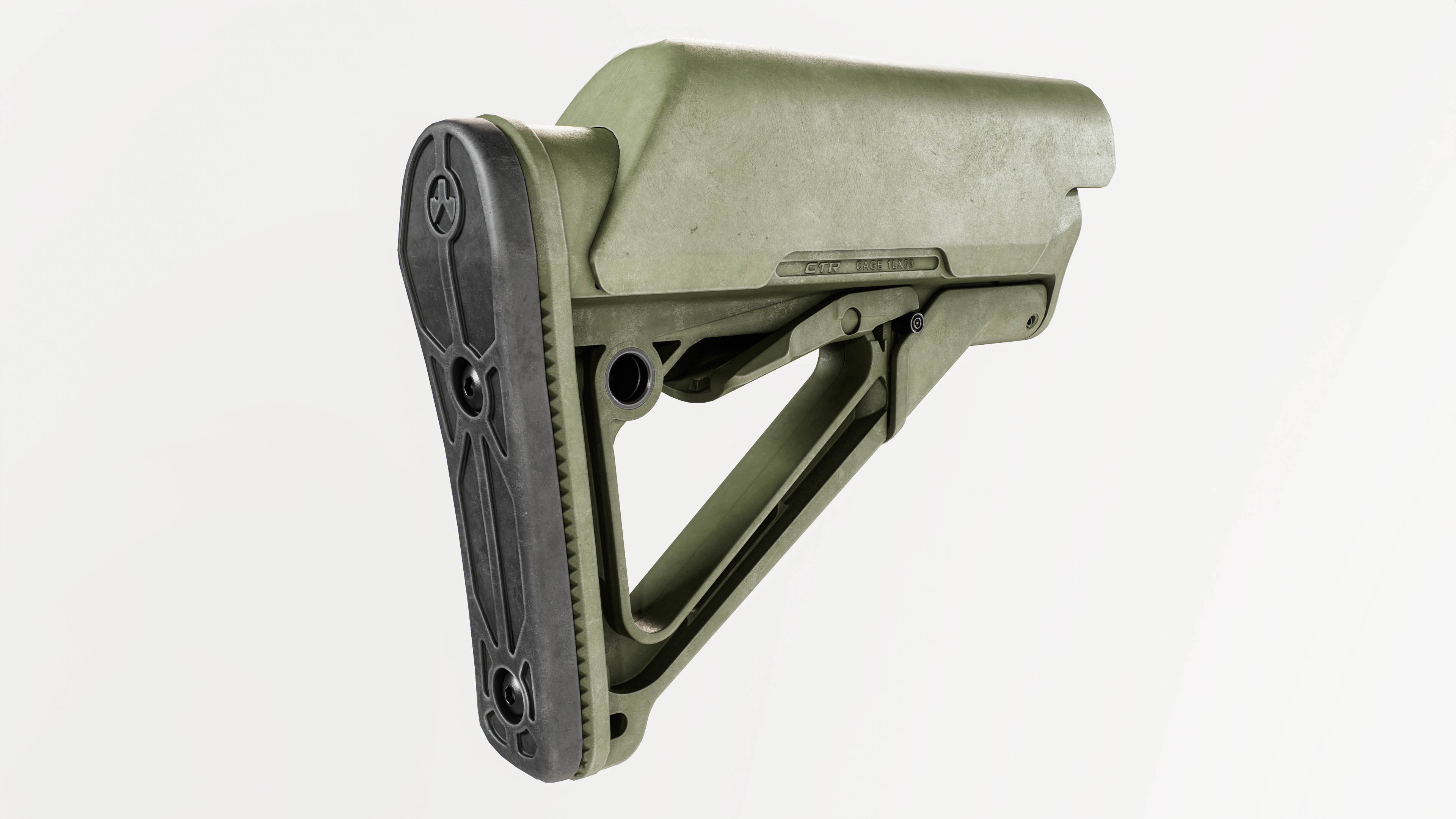 Magpul CTR AR15 Collapsible Buttstock Low-poly 3D model_24