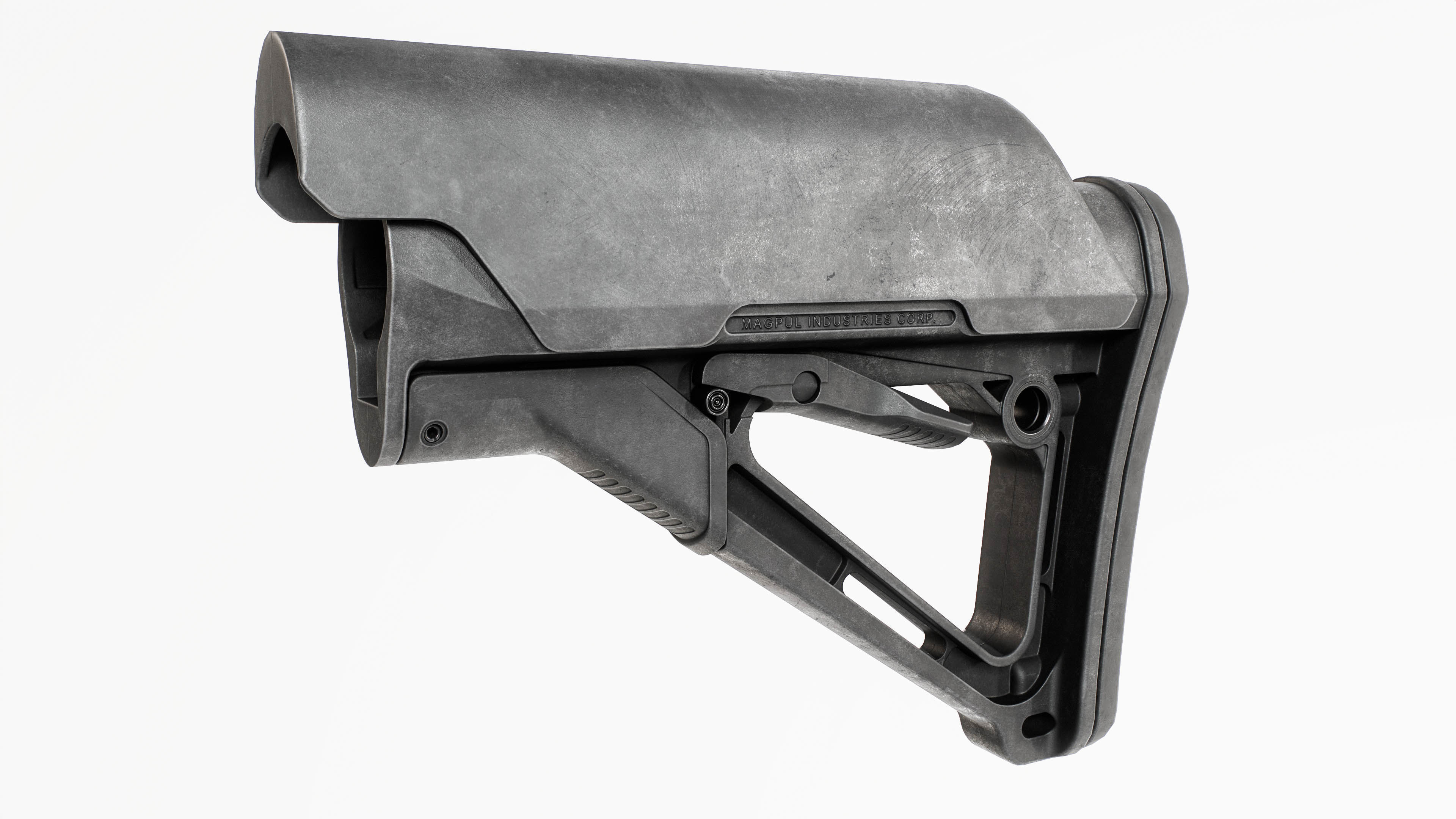 Magpul CTR AR15 Collapsible Buttstock Low-poly 3D model_3