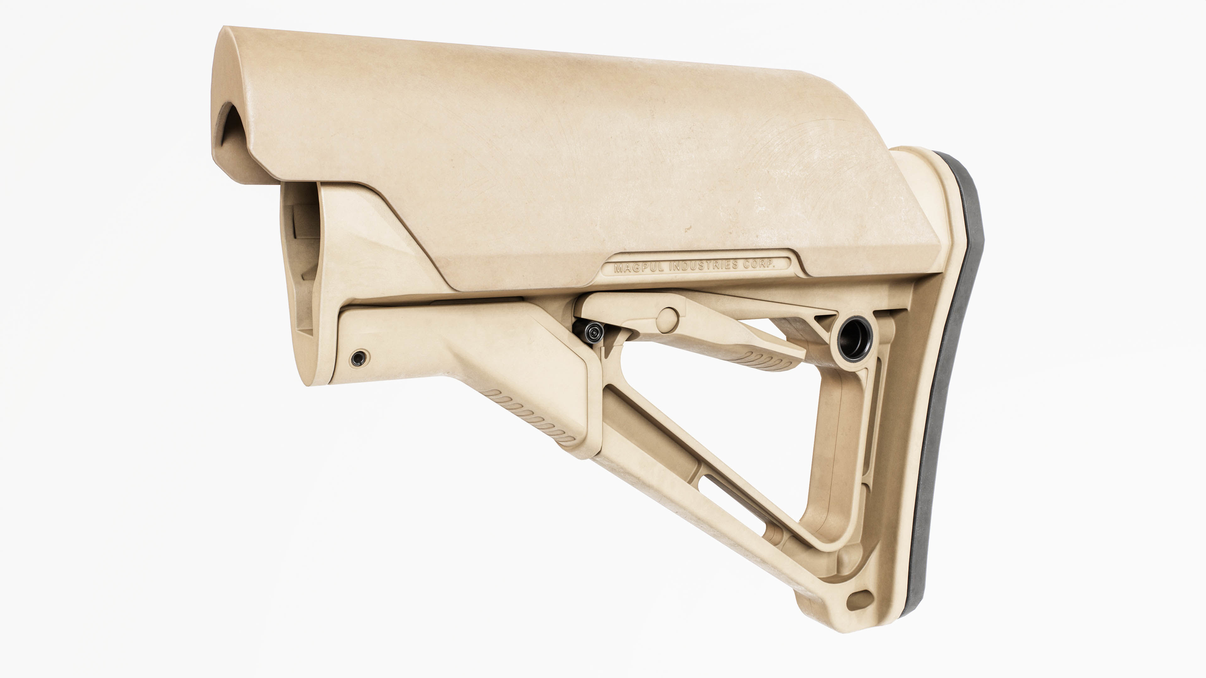 Magpul CTR AR15 Collapsible Buttstock Low-poly 3D model_7