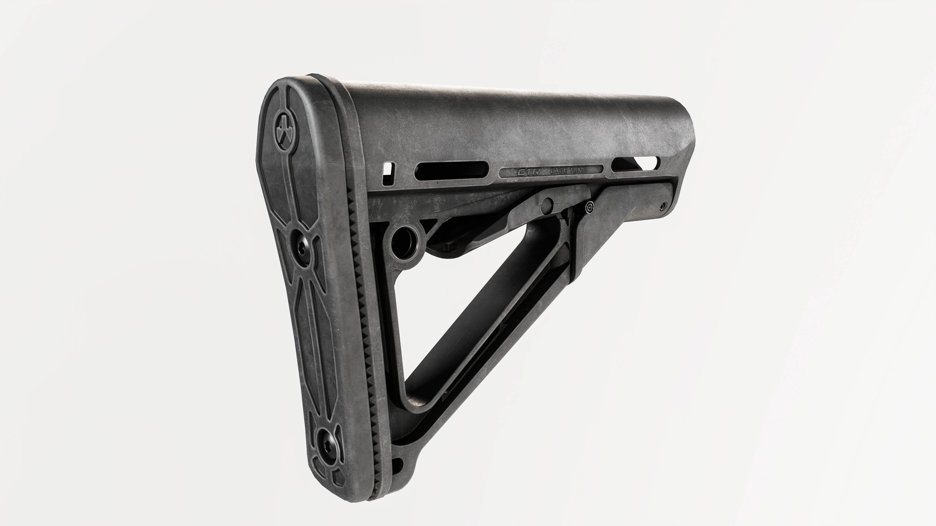 Magpul CTR AR15 Collapsible Buttstock Low-poly 3D model_17