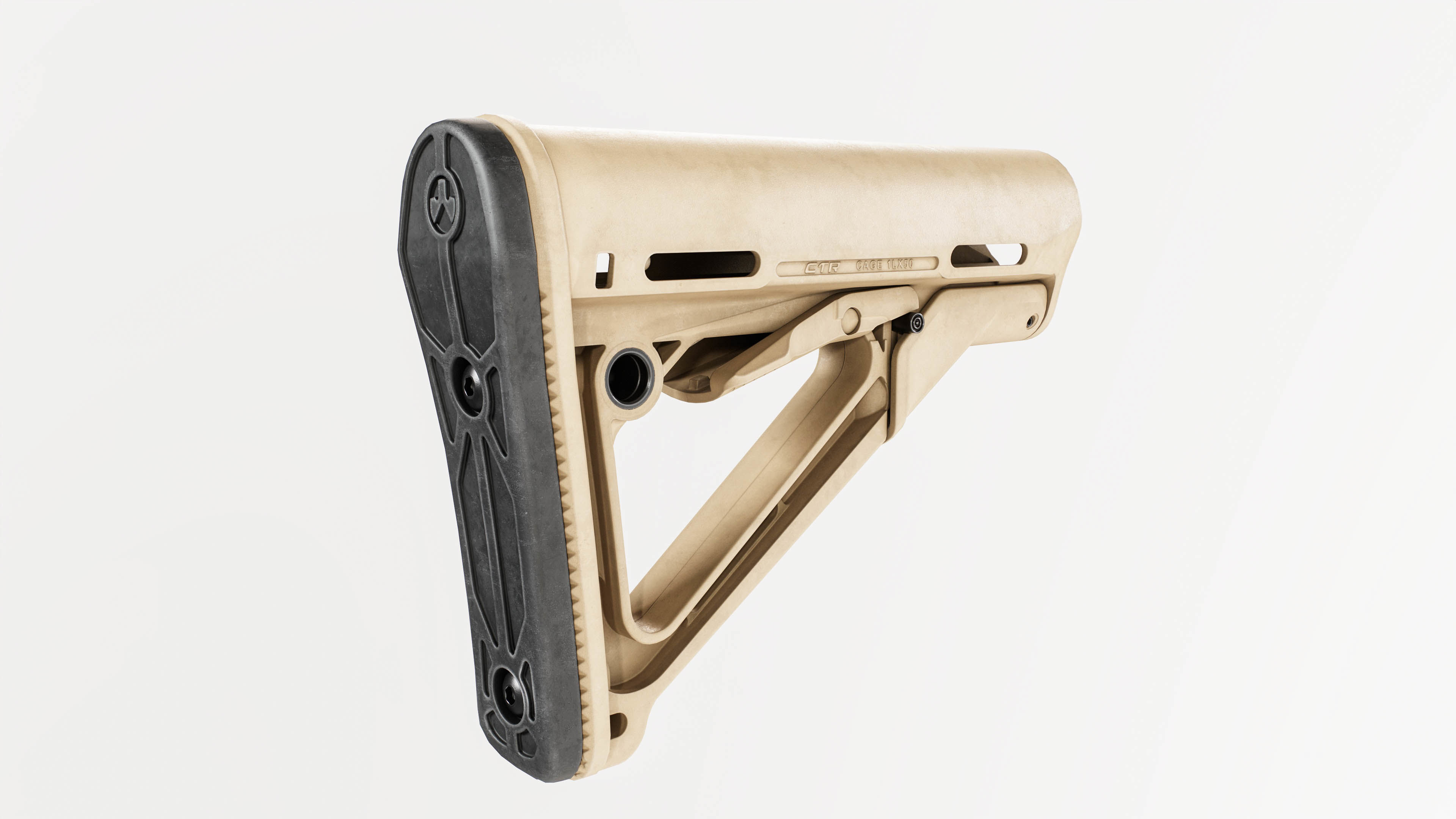 Magpul CTR AR15 Collapsible Buttstock Low-poly 3D model_21