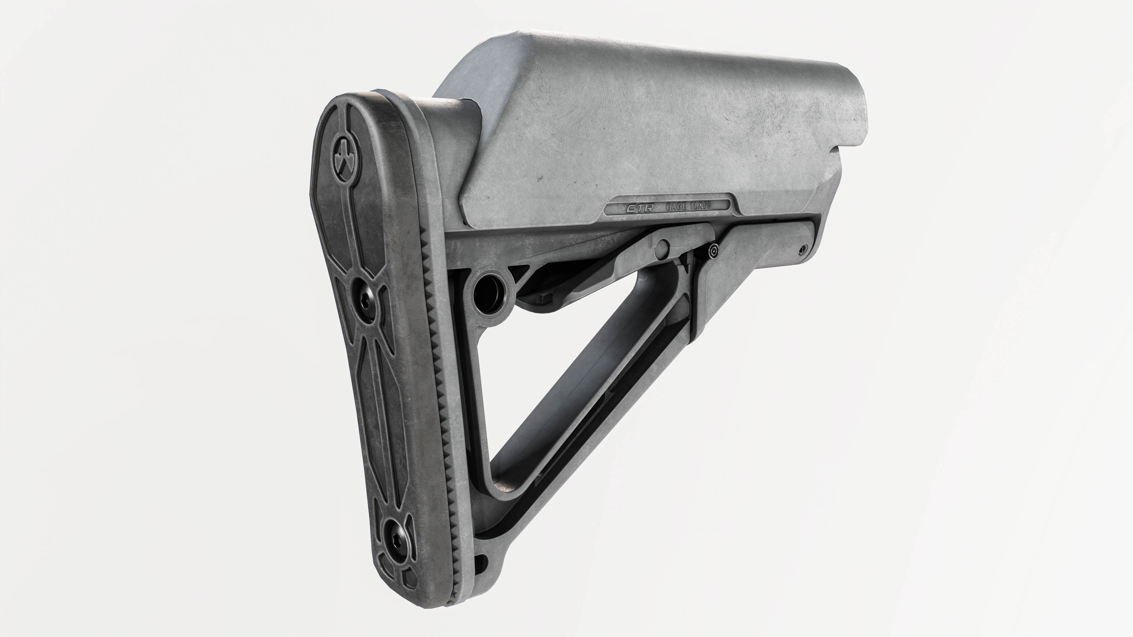 Magpul CTR AR15 Collapsible Buttstock Low-poly 3D model_20