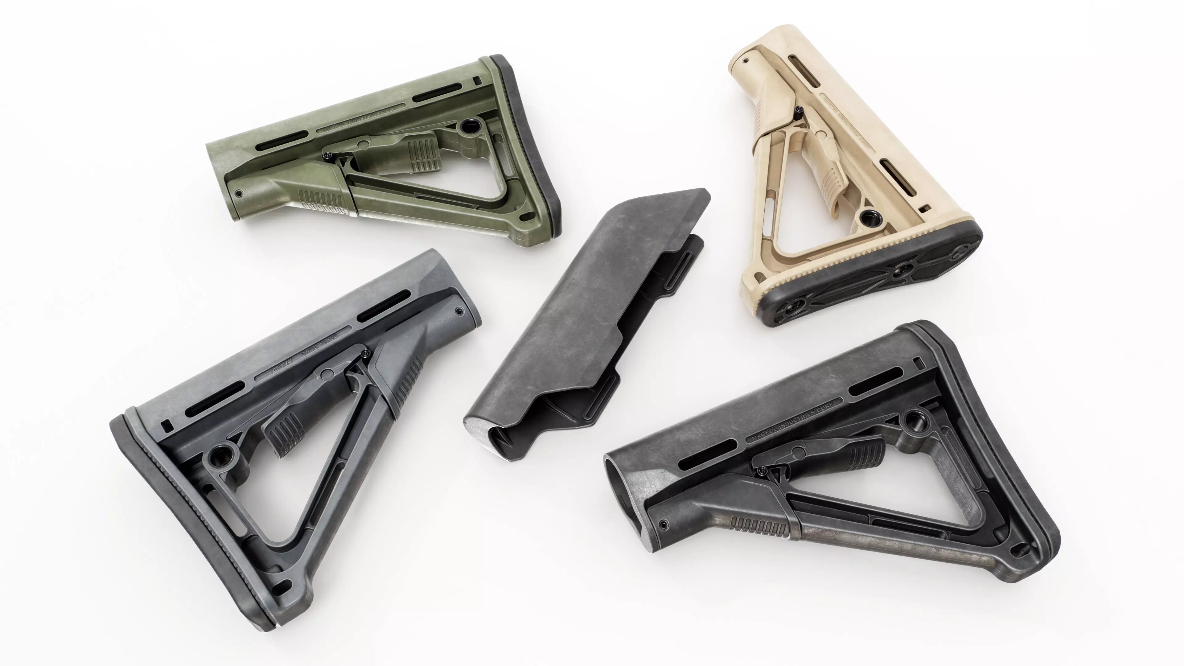 Magpul CTR AR15 Collapsible Buttstock Low-poly 3D model_0