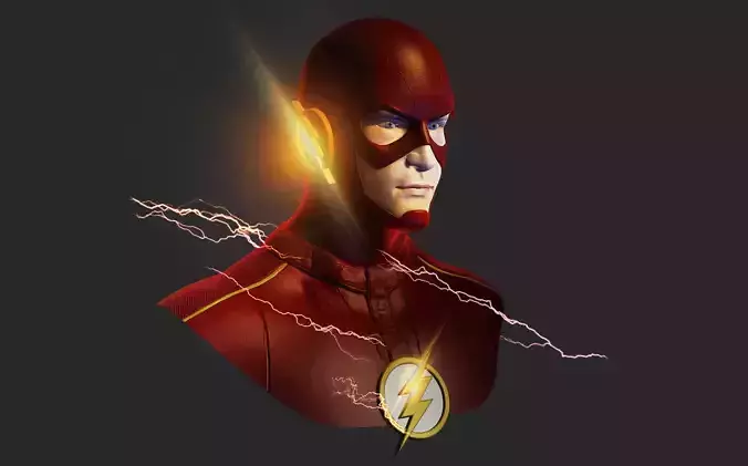 The Flash 3D model