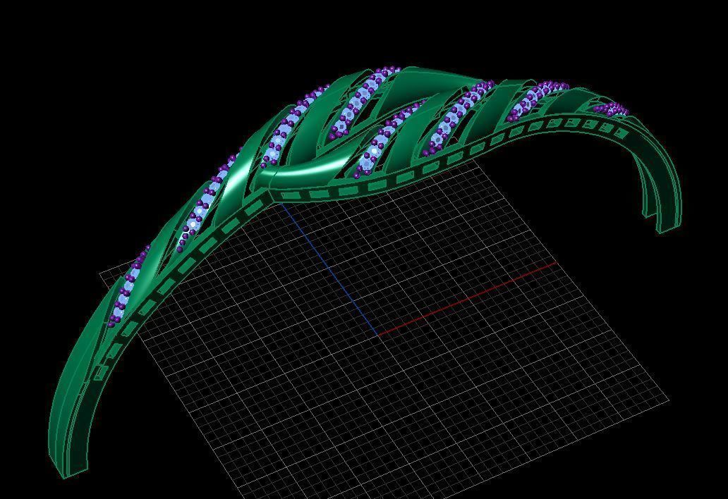 Fashion Bracelet 3D print model_4