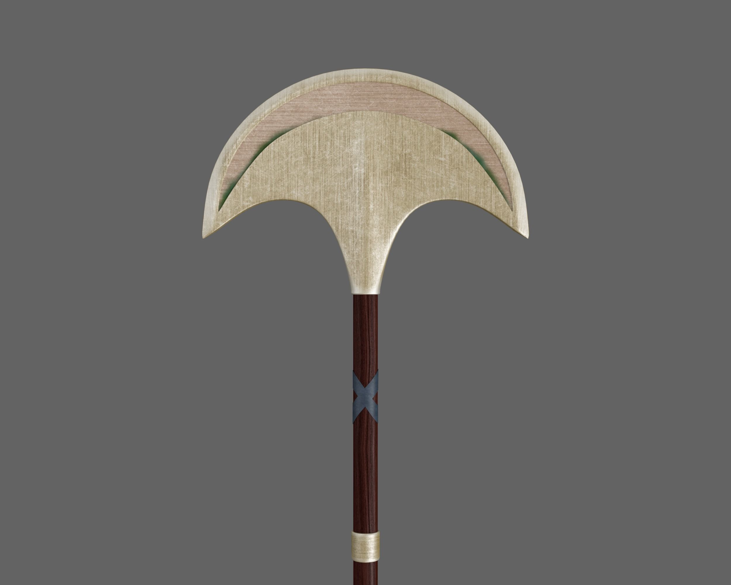 Ancient Egyptian Fan Axe Low-poly 3D model_8