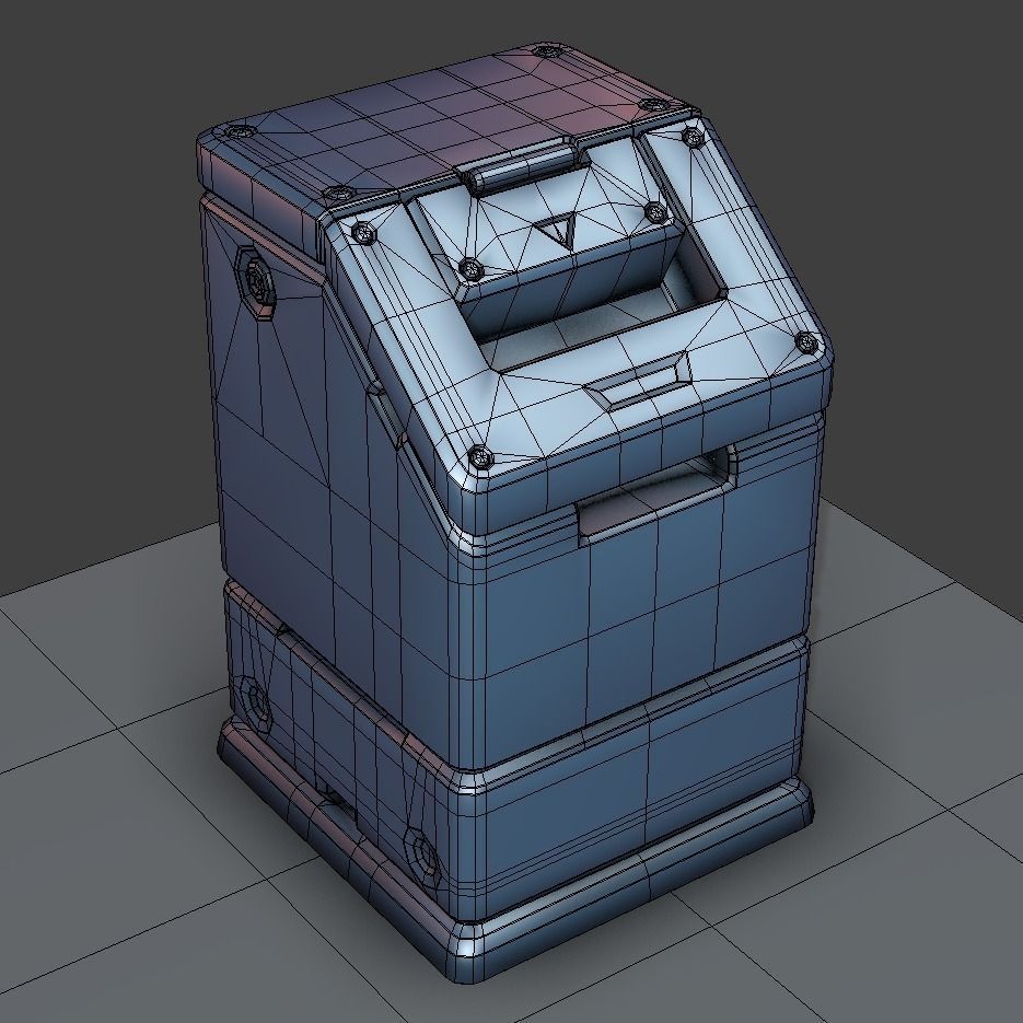 Sci-fi Trash Bucket 3D model_10
