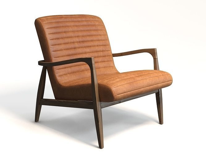 Rowan Lounge Chair by Poly and Bark 3D model