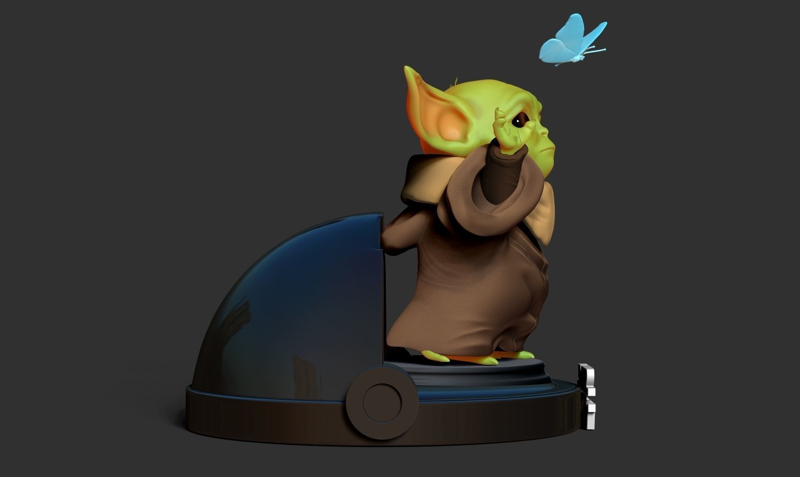 Baby Yoda - Star Wars 3D print model_6
