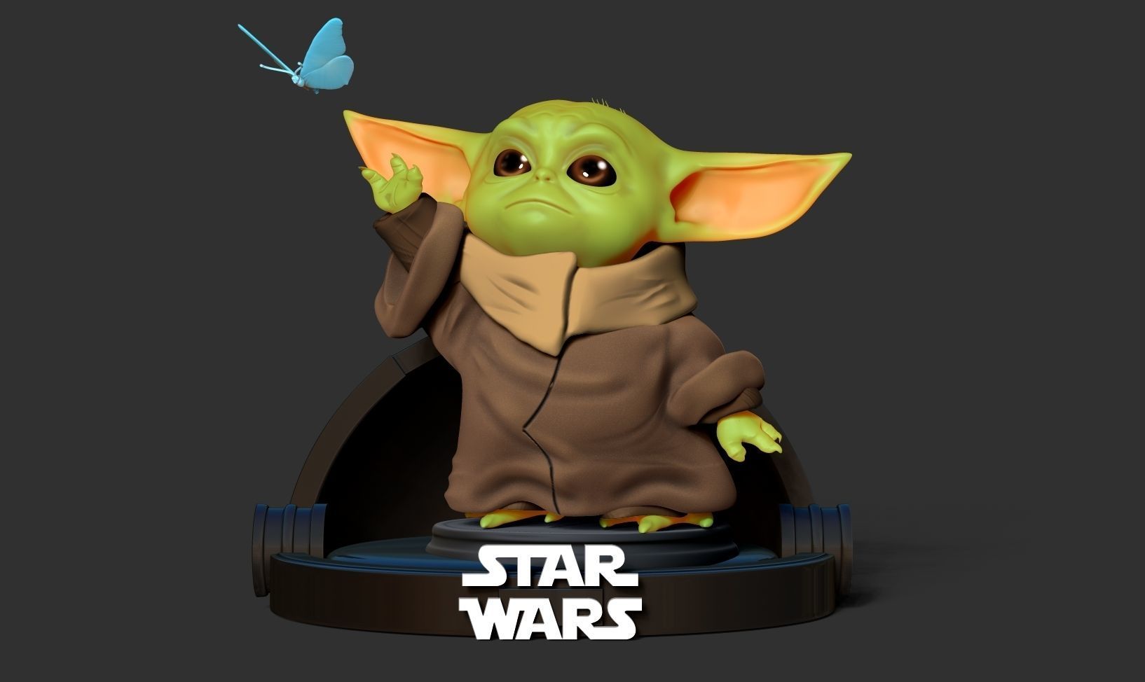 Baby Yoda - Star Wars 3D print model_4
