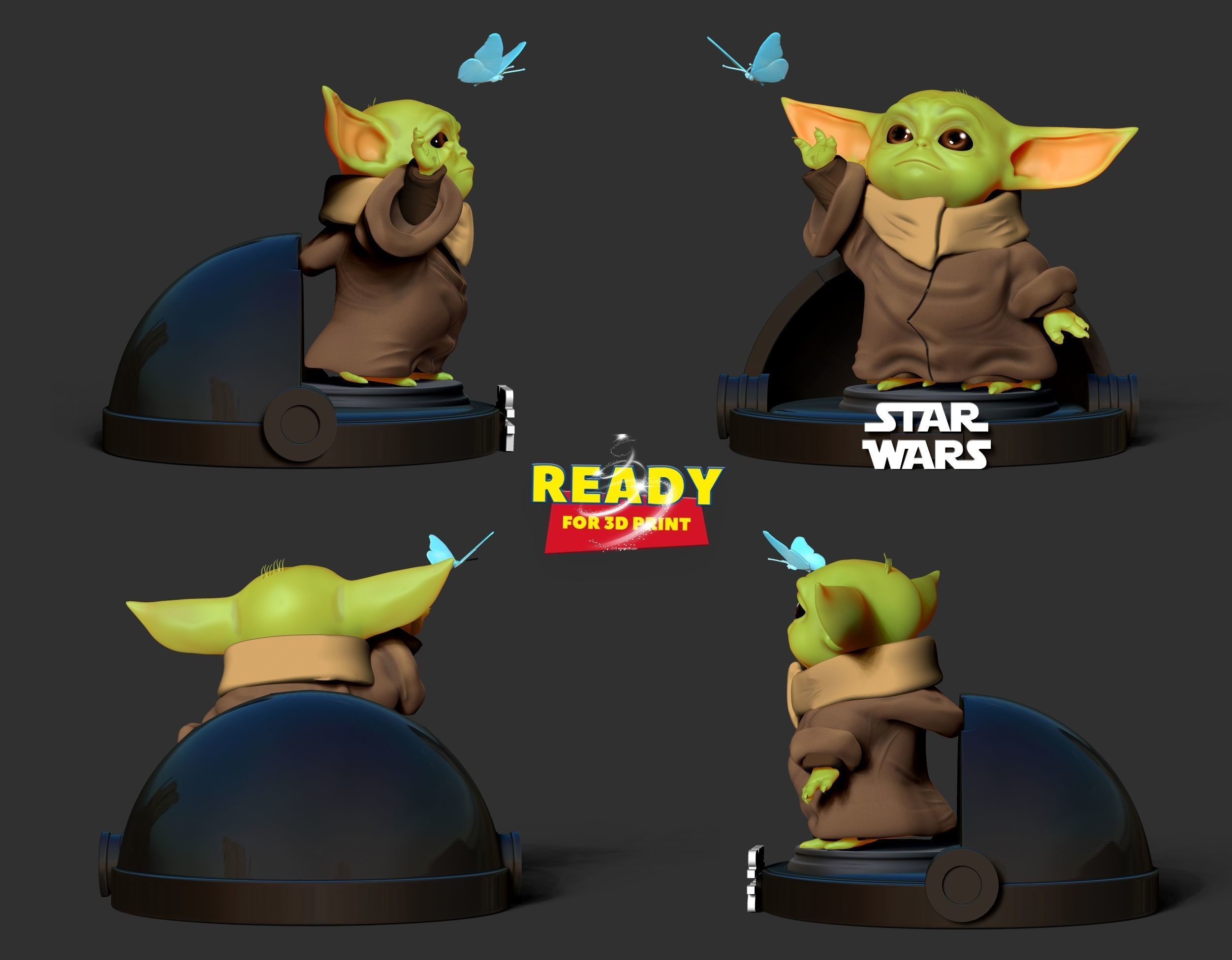 Baby Yoda - Star Wars 3D print model_1