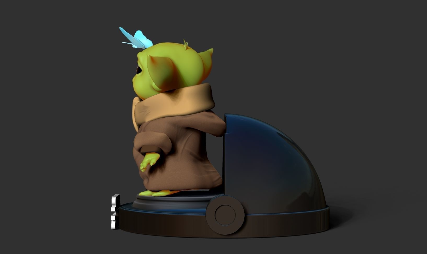 Baby Yoda - Star Wars 3D print model_9
