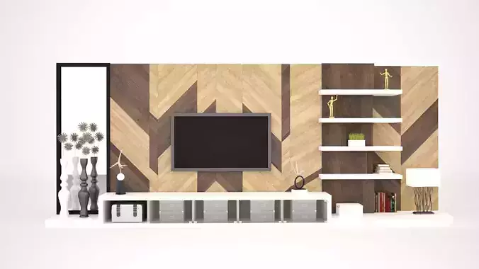 MODERN TV SET 3D model