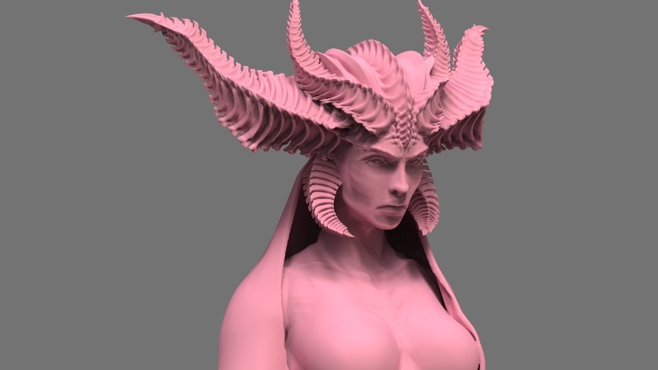 LILITH chess queen 3D print model_2