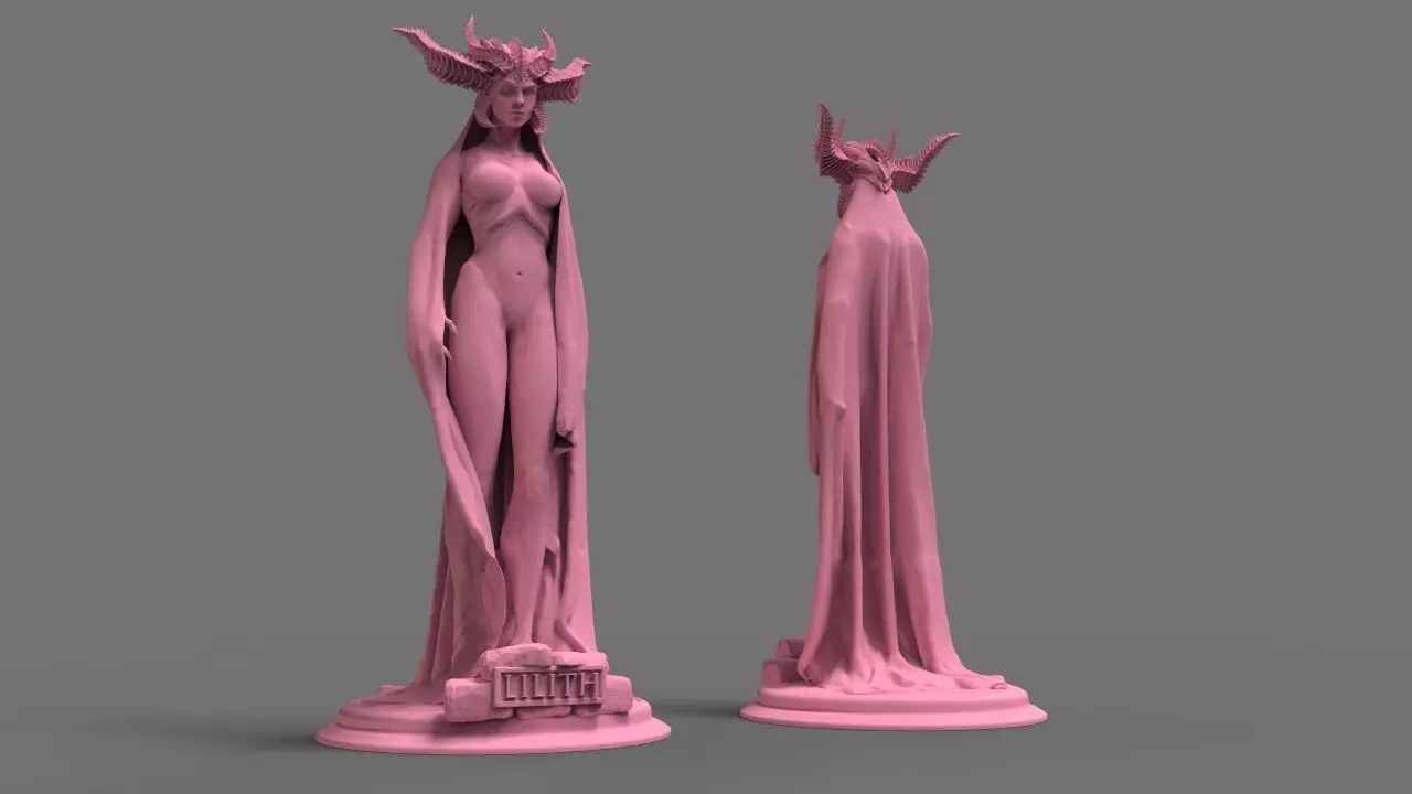 LILITH chess queen 3D print model_0