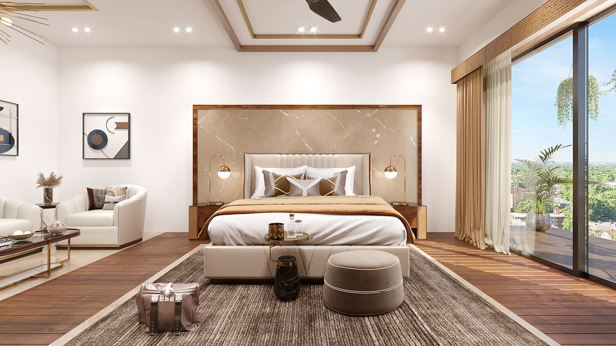 BEDROOM modern design in chennai 3D model_1