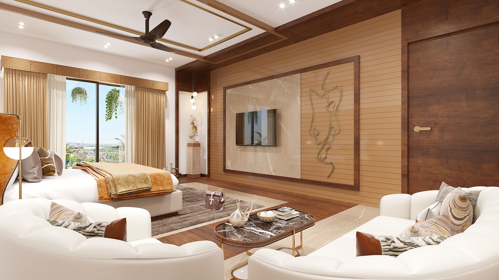 BEDROOM modern design in chennai 3D model_2