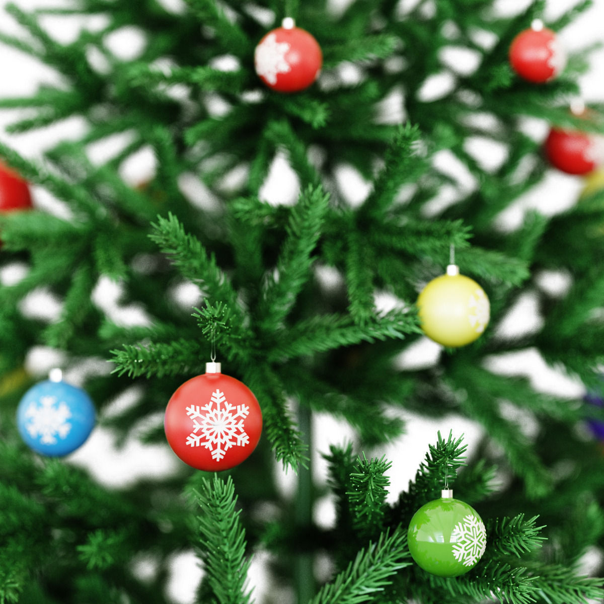 Christmas Tree green 2016 3D model_3