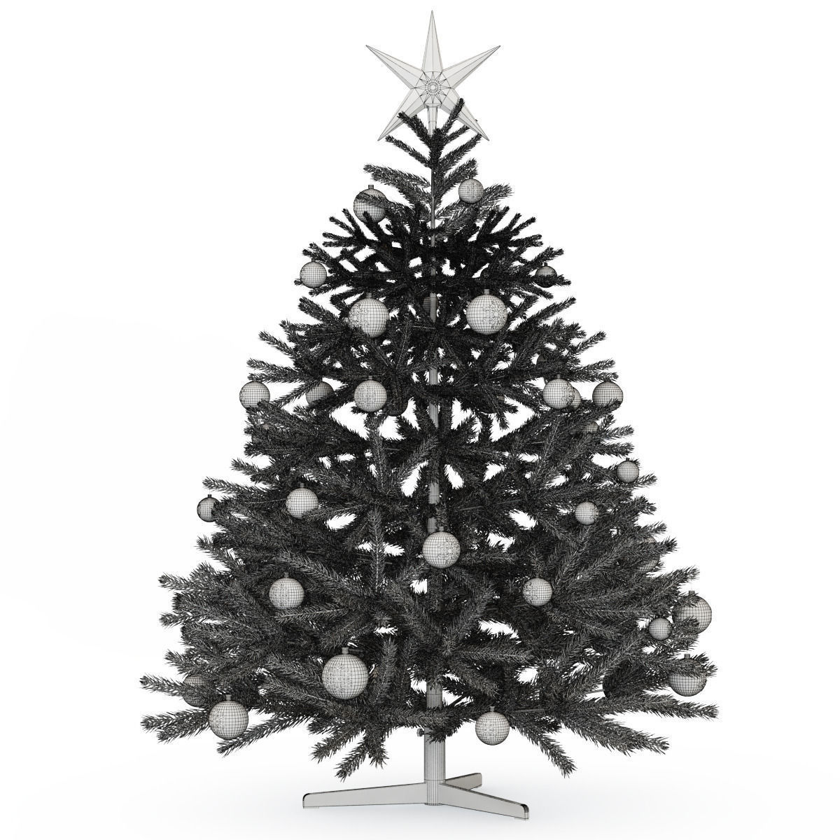 Christmas Tree green 2016 3D model_4