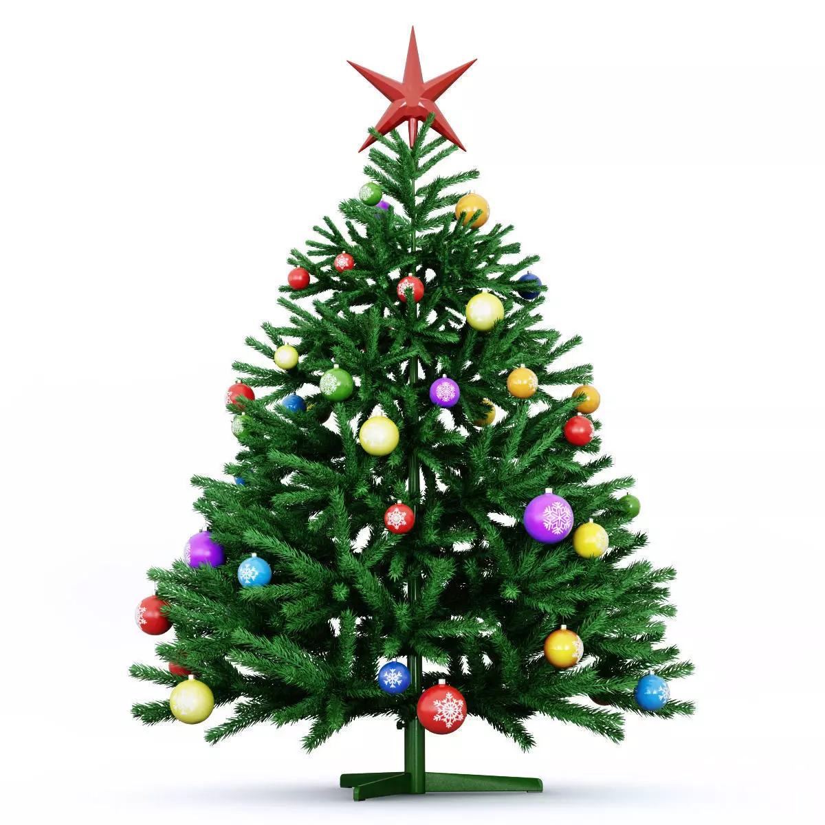 Christmas Tree green 2016 3D model_0