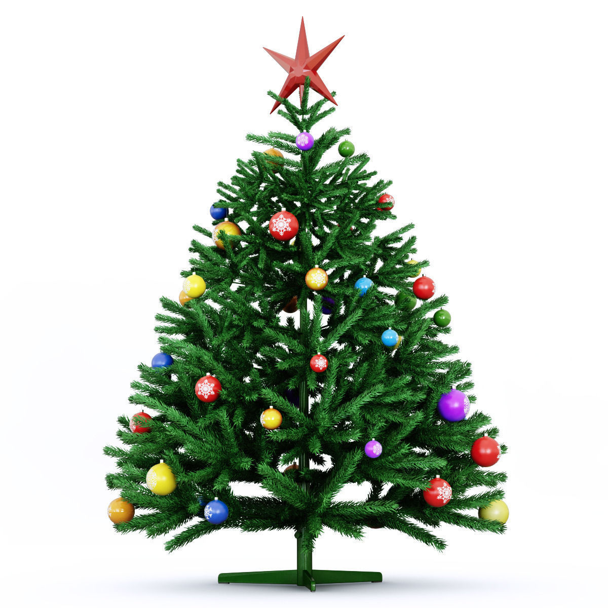 Christmas Tree green 2016 3D model_2