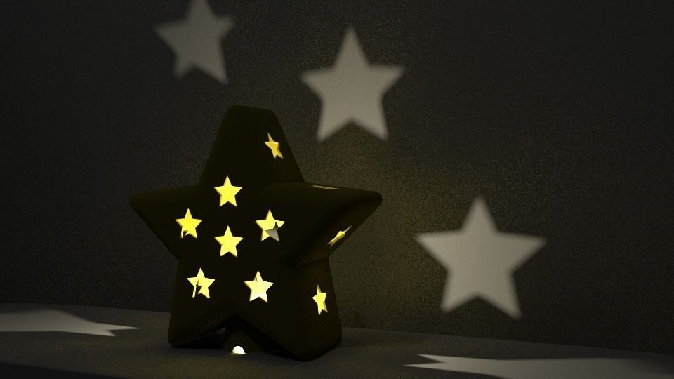 Star Lamp Free 3D print model_0